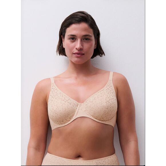 Chantelle Norah Comfort Underwire Nude Blush Bra 36E / 36DDD NWT - Picture 3 of 9